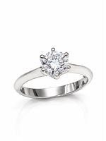 Anello Donna in Oro bianco Diamante Vidali Gioielli ANOR-101-34